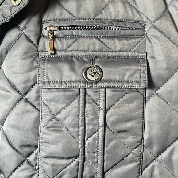 Cremieux Mens XXL Quilted Field Jacket Brown Corduroy Collar "38 Crest" Logo - Picture 8 of 16